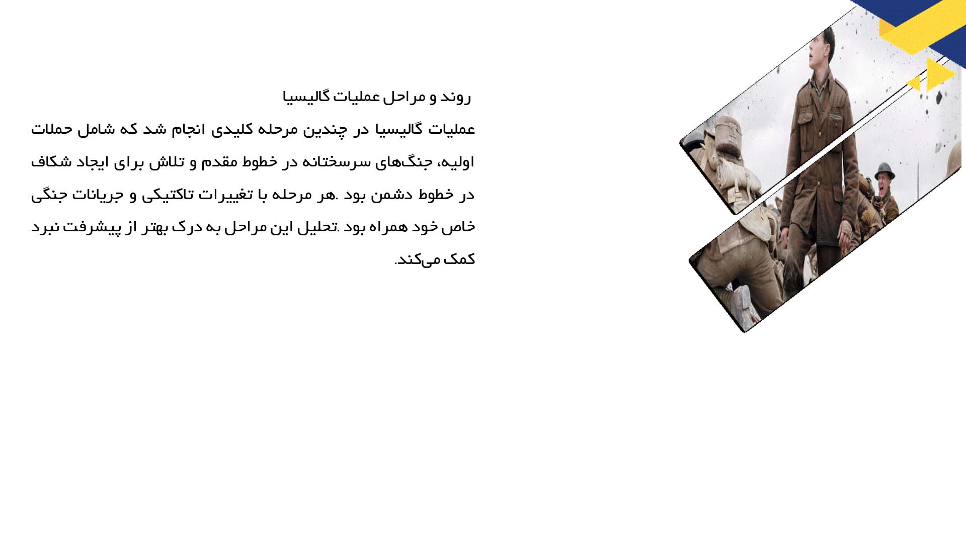 پاورپوینت در مورد عملیات گالیسیا و پیامدهایش